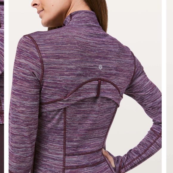 Like New, Lululemon Define Jacket, Edged Stripe Jacquard, Sz 6 - Picture 5 of 9